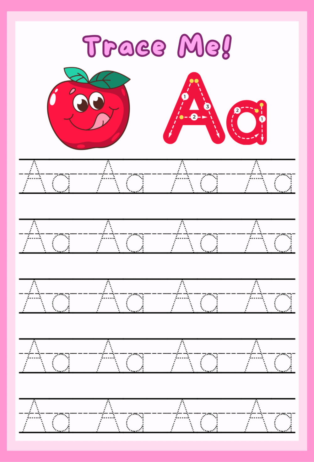 ABC Tracing & Coloring Book for Kids (Ages 3–5) – Printable PDF